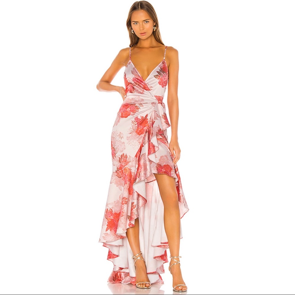 NWT [michael costello] xREVOLVE atienne wrap dress
